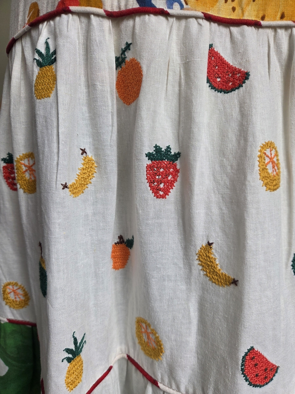 FARM Rio White Multicolor Tiered Maxi Dress W Embriodery S - Picture 4 of 11